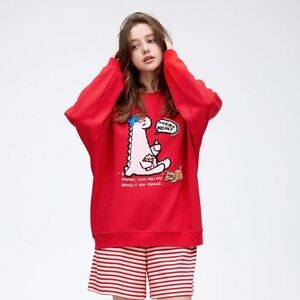 Urlazh New York Lucky Red Sweatshirt XS